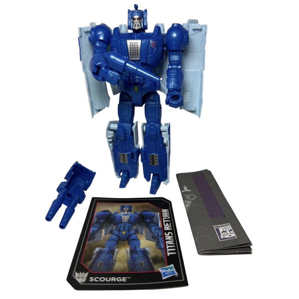 Transformers Titans Return Decepticon SCOURGE & Titan Master FRACAS Sweep Used